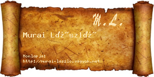 Murai László névjegykártya